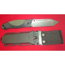 Нож с фиксированным клинком EX-F02 Stone-Tumbled Tanto Blade, OD Green Handle 11.4 см.