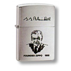 Зажигалка ZIPPO Founder's ligh Brushed Chrome, латунь с ник.-хром. покрыт., сереб., матовая, 36х56х12мм