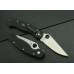 Нож складной Military™ Model - Spyderco C36GPE, сталь Crucible CPM® S30V™ Satin Plain, рукоять стеклотекстолит G10, чёрный