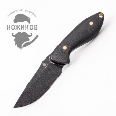 Нож Kizer Sequoia Black, сталь 1095 Carbon Steel, рукоять G10