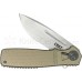 Складной нож Ken Onion Design Homefront™ Flipper, Satin Finish Blade, OD Green Anodized Aluminum Handles