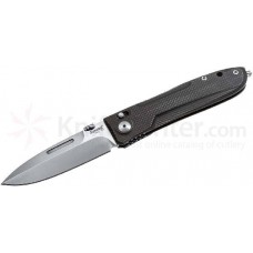 Нож складной Big Daghetta, Satin Finish D2 Blade, Milled Titanium Handles, Ball-Bearing Opening System