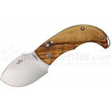 Нож складной Folding Skinner, Satin Finish 440C Stainless Steel, Olive Wood Handle