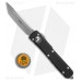 Автоматический выкидной нож Ultratech Contoured Chassis Black, Apocalyptic Stonewash Finish Tanto Elmax