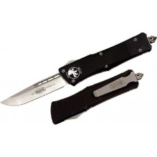 Автоматический фронтальный выкидной нож Troodon - Microtech 139-4 Black, сталь M390, рукоять алюминий