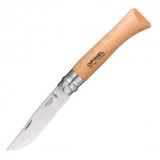 Складной Нож Opinel Stainless steel №10, нержавеющая сталь Sandvik 12C27, бук, 001255, блистер