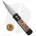 Автоматический складной нож Godson™ Limited Steampunk, Bruce Shaw Designed "coin struck" Black Finish Copper Inlay, Solid Aluminum Back, Satin Blade