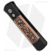 Автоматический складной нож Godson™ Limited Steampunk, Bruce Shaw Designed "coin struck" Black Finish Copper Inlay, Solid Aluminum Back, Satin Blade