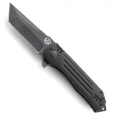 Складной нож Ruger® Knives Robert Carter Design 2-Stage™ Compact Flipper, Blackwashed Plain Blade, Aluminum & Stainless Steel Handle