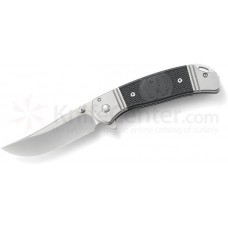 Складной нож Ruger® Knives Hollow-Point™ IKBS® Flipper, Ken Onion Design, Satin Finish Blade, Stainless Steel Handle with Black GRN Inlays