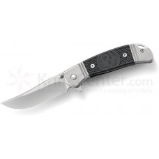 Складной нож Ruger® Knives Hollow-Point™ Compact IKBS® Flipper, Ken Onion Design, Satin Finish Blade, Stainless Steel Handle with Black GRN Inlays