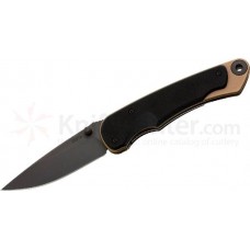 Нож складной "Akribis" Flat Dark Earth ZrN-PVD Coating Titanium Handle, Black G-10 Scales, Black SpartaCoat Blade 8.89 см.