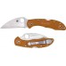 Нож складной Delica 4 Lightweight Spyderco 11FPWCBORE, сталь HAP40/SUS410 Satin Plain Wharncliffe, рукоять термопластик FRN, оранжевый