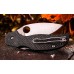 Нож складной Sage® 5 Compression Lock Spyderco 123CFPCL, сталь Crucible CPM® S30V™ Satin Plain, рукоять карбон/стеклотекстолит G10, чёрный