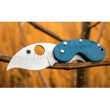 Нож складной Spyderco Cricket Blue C29GFBLP, сталь VG-10, рукоять стекловолокно