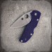 Нож складной Native 5 - Spyderco 41GPDBL5, сталь CPM® S110V Satin Plain, рукоять стеклотекстолит G-10, синий (Dark Blue)