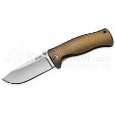 Нож складной SR-1, Solid® Bronze Anodized Titanium Handle, Satin Finish Sleipner Stainless Steel