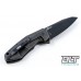 Нож складной Sinkevich's Design KVT® Titanium Flipper, CTS-20CV Steel, BlackWash Finish