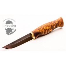 Нож Ahti Puukko Vaara 95, финская береза, сталь Carbon