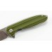 Складной нож Tuya Knives Talisman Green, сталь AUS-10