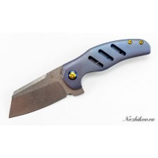 Складной нож Kizer C01E Blue, сталь CPM-S35VN, рукоять титан