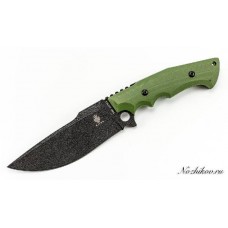 Нож Kizer Salient E613, сталь 1095 Carbon Steel, зеленая рукоять g10