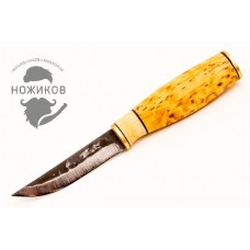 Нож Polar Puukko Natural 95, финская береза, сталь 80CrV2