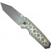 Нож складной EX-02 Tanto Thumb Stud, Black/Gray G-Mascus® G10 Handle, Black Blade 9.52 см.