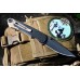 Нож складной "Akribis" Flat Dark Earth ZrN-PVD Coating Titanium Handle, Black G-10 Scales, Black SpartaCoat Blade 8.89 см.