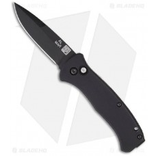 Автоматический складной нож Mini Auto Sere 2000™, Black Crucible CPM® S30V™ Blade, Black Aluminum Handles 7.6 см.