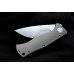 Нож складной Boker Plus Epicenter 01BO170, сталь VG10 Satin Plain, рукоять титан, серый