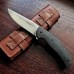 Нож складной Roundhouse - Boker Plus 01BO617, сталь D2 Satin, рукоять карбон, чёрный