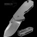 Нож складной Boker Plus Anso Albatros, сталь VG-10 Stonewash Plain, рукоять титан, Boker 01BO621