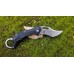 Нож складной Boris Manasherov's Design "Wildcat" Karambit Flipper, лезвие Satin Finish D2, рукоять G-10, чёрный, 01BO772