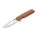 Складной нож Magnum Straight Brother Wood - Boker 01MB723, сталь 440A Satin, рукоять дерево, коричневый