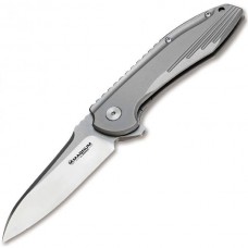 Складной нож Magnum Quantum - Boker 01RY975, сталь 440A Satin, рукоять нержавеющая сталь