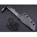 Нож с фиксированным клинком Boker Plus Mini Slik Tanto, сталь 440C Stonewash, рукоять титан, 02BO230