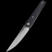 Нож с фиксированным клинком Boker Plus Lucas Burnley Design "Kwaiken", Satin Finish Sandvik 14C28N сталь, рукоять G-10 чёрная