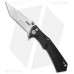 Складной нож Brian Tighe Design The Tighe Tac™ Two Flipper, Satin Finish Tanto Blade, Black GRN Handles