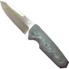 Нож складной EX-02 Spear Point, Thumb Stud, Black/Gray/Lava G-Mascus® G10 Handle, Stone-Tumbled Blade 9.53 см.