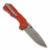 Нож складной Hide Folder, Limited Orange G-10 Handle, Crucible CPM® S30V™ , Tommaso Rumici Design 7.5 см.