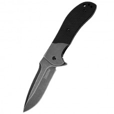 Нож складной Scrambler - KERSHAW 3890BW, сталь 8Cr13MoV покрытие BlackWash™, рукоять G-10/сталь 410