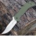 Складной нож Emerson Design CQC-10K KERSHAW 6030, сталь лезвия 8Cr14MoV Stonewashed Bowie Blade, рукоять G-10/410 сталь, зелёный