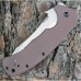 Складной нож Emerson Design CQC-11K KERSHAW 6031, сталь лезвия 8Cr14MoV Stonewashed Clip Point Blade, рукоять G-10/410 сталь, коричневый