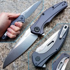 Нож складной Bareknuckle - Kershaw 7777, сталь Sandvik 14C28N, рукоять серый анодированный алюминий