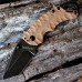 Нож складной Shuffle II - KERSHAW 8750TTANBW, сталь 8Cr13MoV c покрытием BlackWash™, рукоять термопластик GFN коричневого цвета