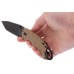 Нож складной Shuffle II - KERSHAW 8750TTANBW, сталь 8Cr13MoV c покрытием BlackWash™, рукоять термопластик GFN коричневого цвета