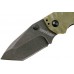 Складной нож Shuffle II - KERSHAW 8750TOLBW, сталь 8Cr13MoV black-oxide BlackWash™, оливковая рукоять из пластика GFN