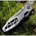 Нож складной KERSHAW 3475 Les George Design Boilermaker, сталь 8Cr13MoV, рукоять нержавеющая сталь, коричневый