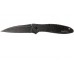 Складной нож Leek - Kershaw 1660BLKW, сталь Sandvik™ 14C28N с покрытием Black-Oxide BlackWash™, рукоять нержавеющая сталь 410 Stainless Steel, чёрный